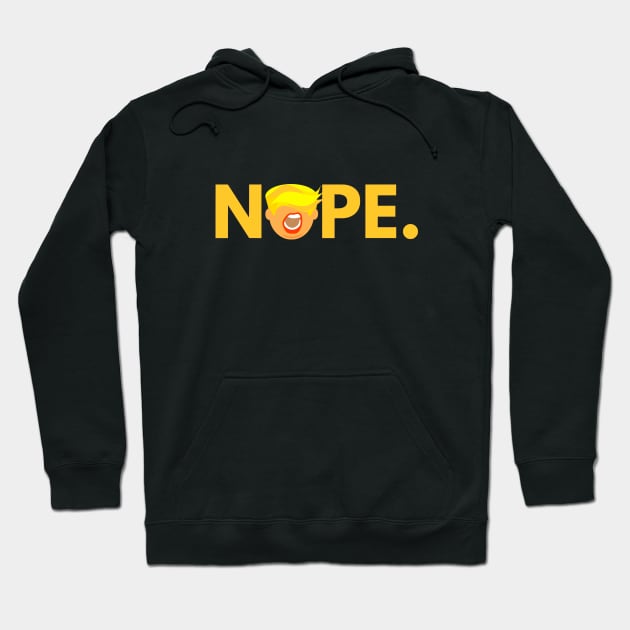 Big Orange Nope. Hoodie by Jolliez